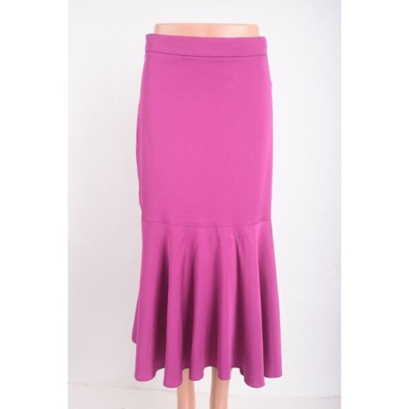 Stella McCartney Womens Godet Midi Skirt High Waisted Sz 38 US 2-4 Amethyst NWT - Picture 1 of 7